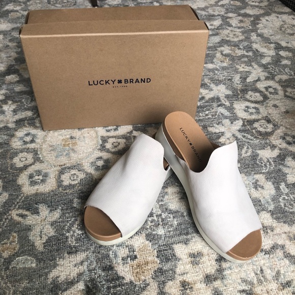 Lucky Brand Shoes - Lucky Brand Leather Slides